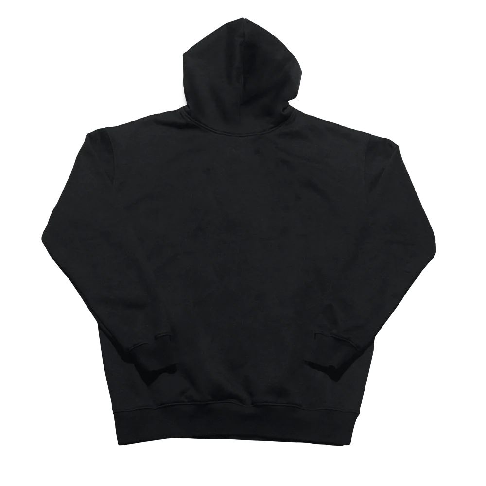 Black Embossed Hoodie - Image 3