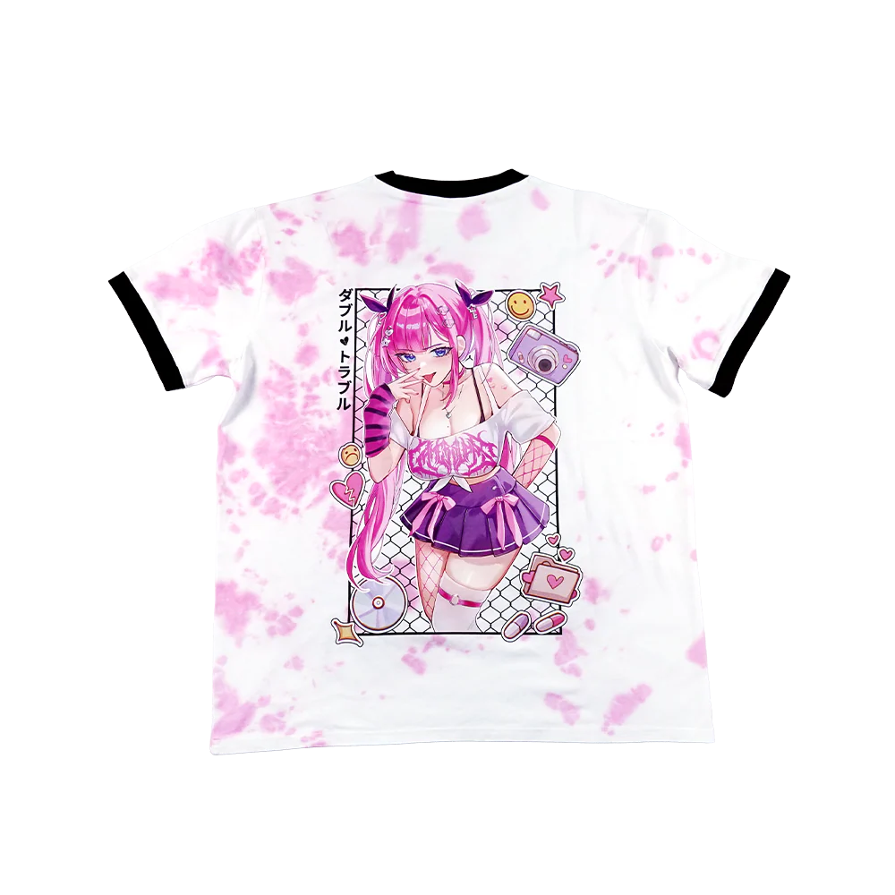 Double Trouble: Pastel Ringer Shirt - Image 2