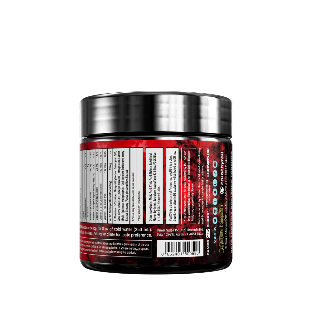 Jujutsu Kaisen Cursed Energy Caffeine Free - 100 Servings - Image 5