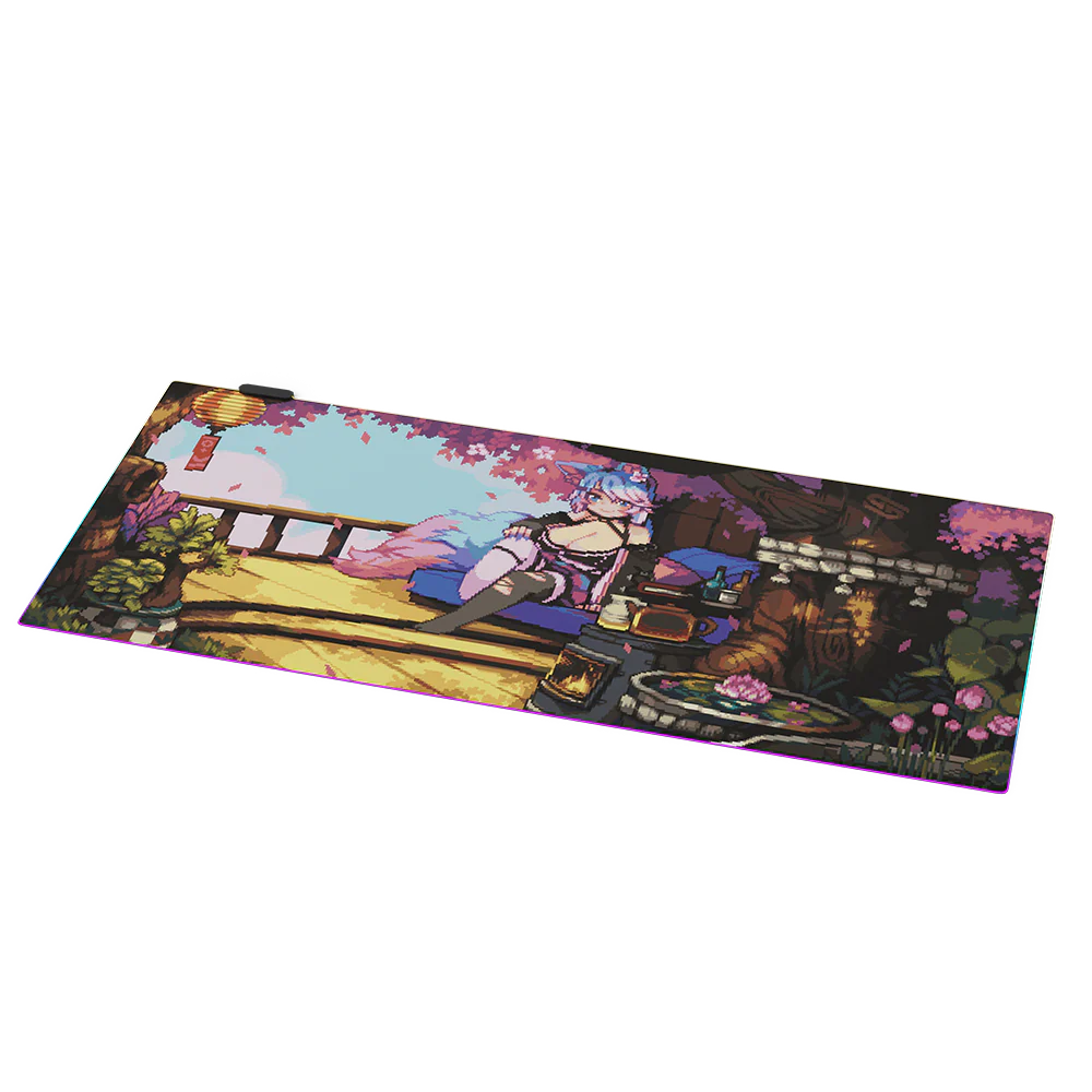 PIXEL CUPS x Silvervale RGB Mouse Pad - Image 3