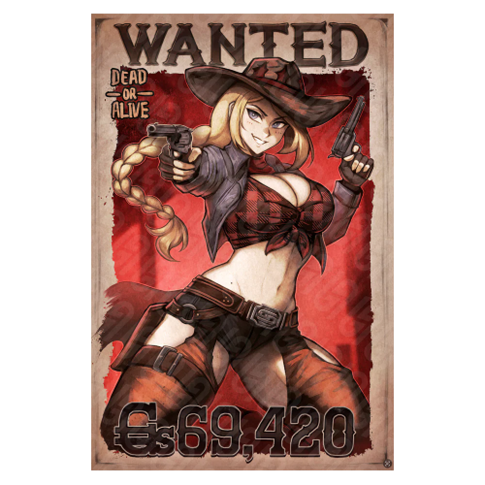 Reverse Cowgirl Wanted Poster - Image 2