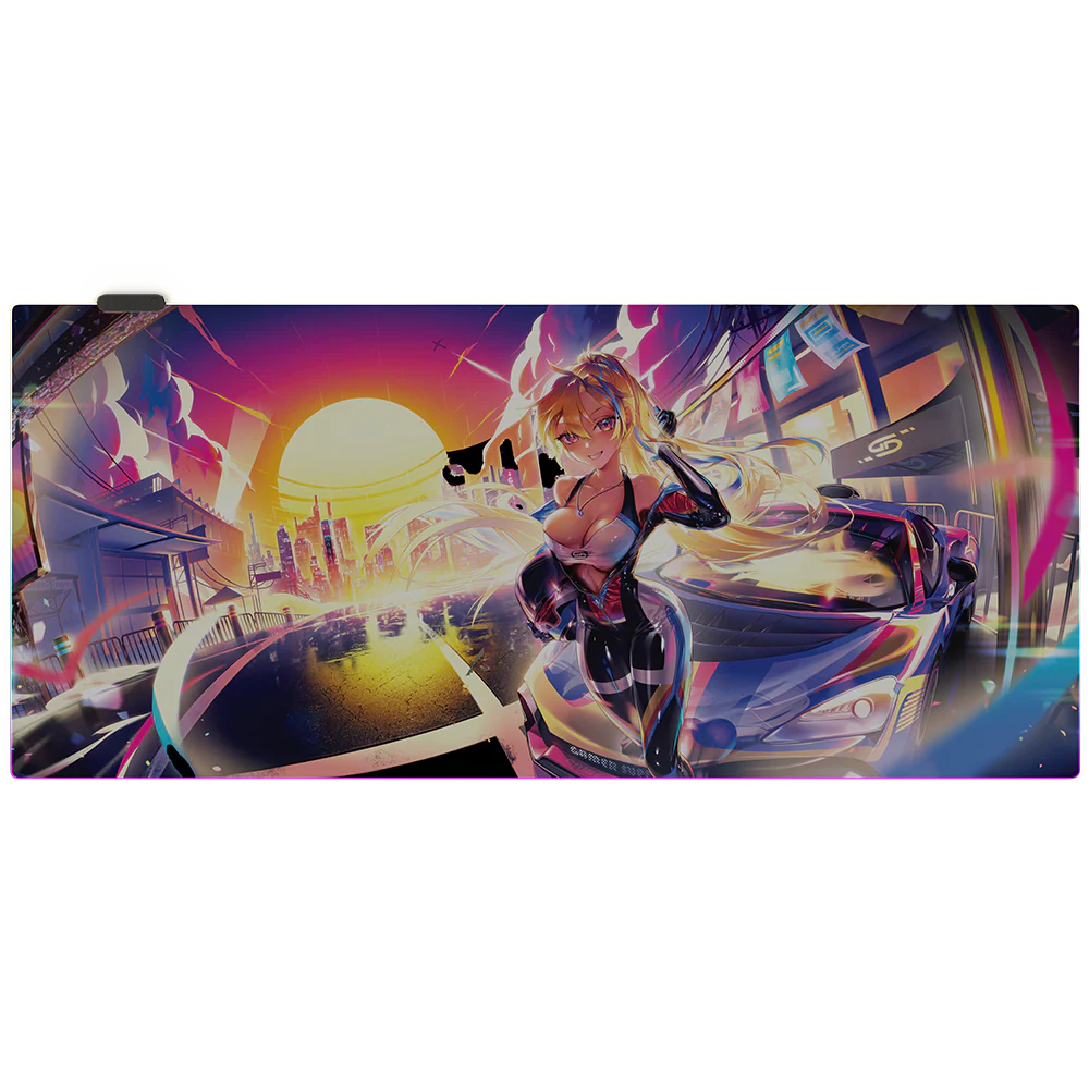 Waifu Cups: Stick Shift RGB Mouse Pad - Image 2