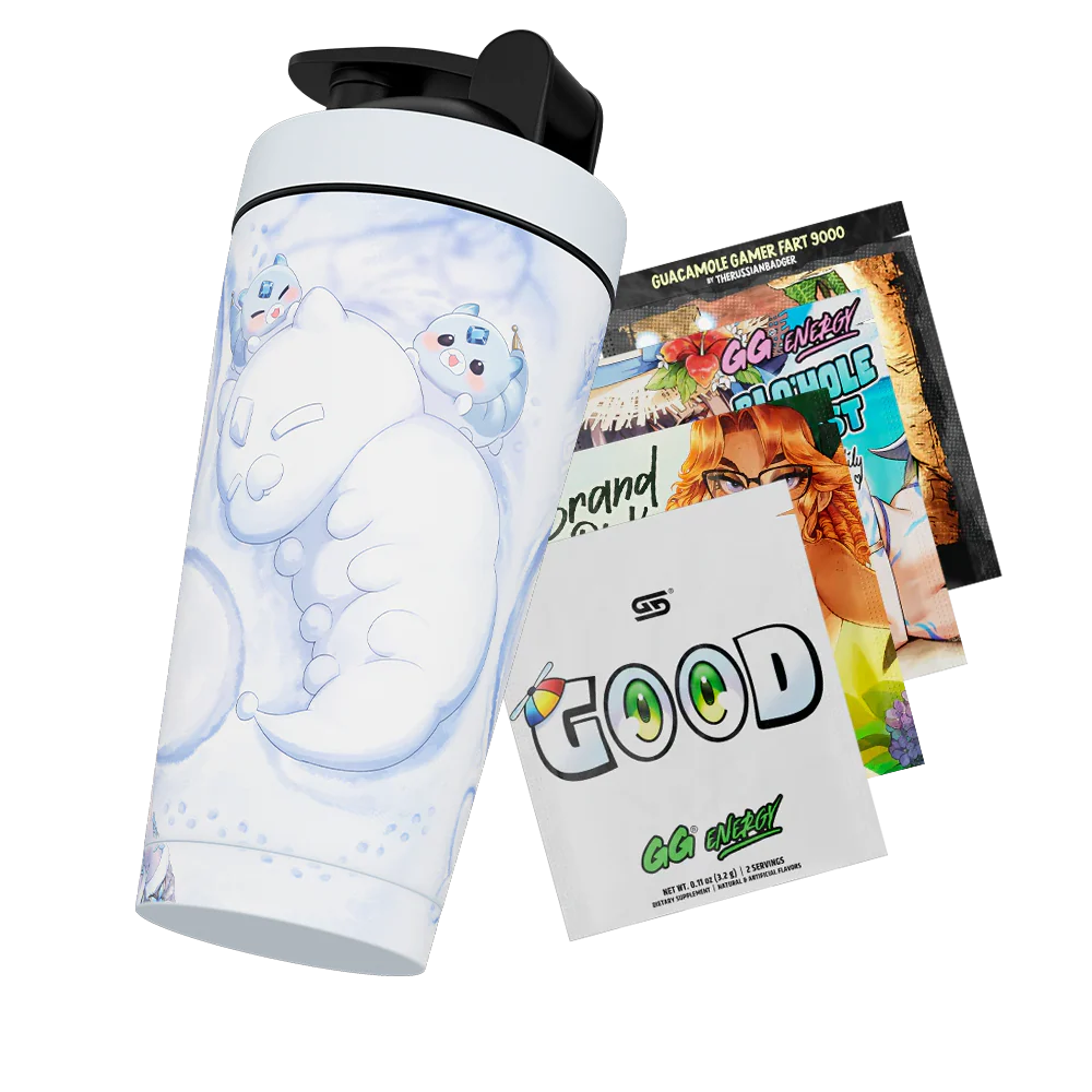 Waifu Cups x AmaLee: Snow Bunny Metal Shaker - Image 3