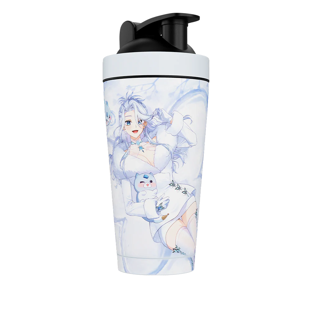 Waifu Cups x AmaLee: Snow Bunny Metal Shaker - Image 4